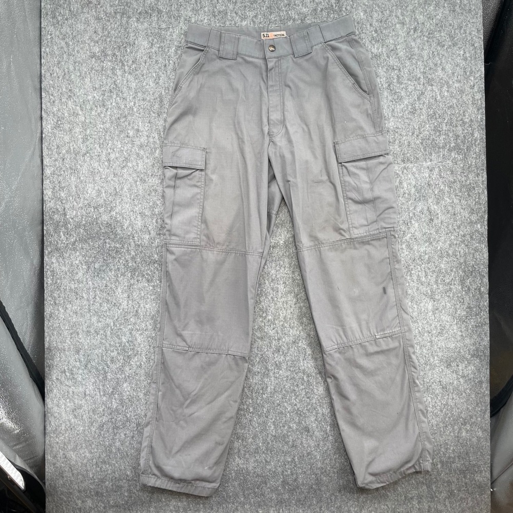 5.11 Tactical Cargo Pants Mens Large Gray Ripstop Long Work Hiking Outdoor
